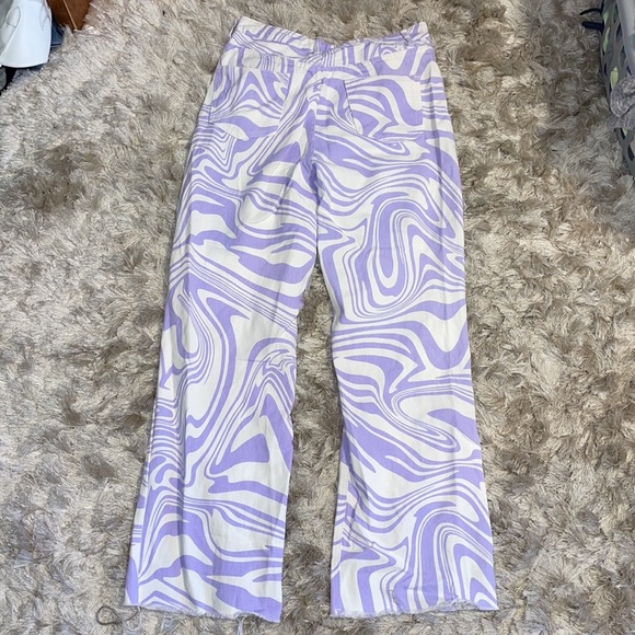 Signature8 Wide Leg Jean in Lilac Swirl - Picture 9 of 13